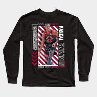 Pascal Siakam Paper Poster Version 10 Long Sleeve T-Shirt